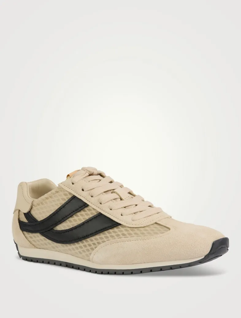 Oasis Mesh And Suede Sneakers