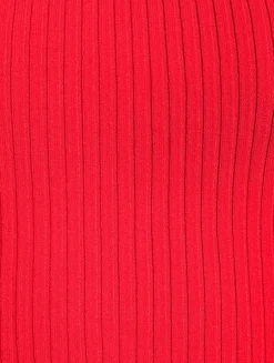 Off-The-Shoulder Rib-Knit Top