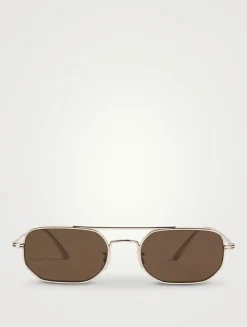 Oliver Peoples x Khaite 1989C Aviator Sunglasses