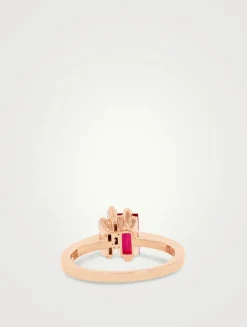 One Of A Kind 18K Rose Gold Ruby Ring