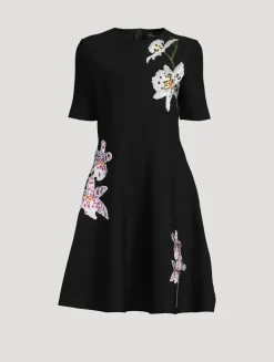 Orchid Jacquard Mini Dress