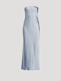 Oren Strapless Silk Gown