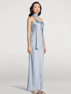 Oren Strapless Silk Gown