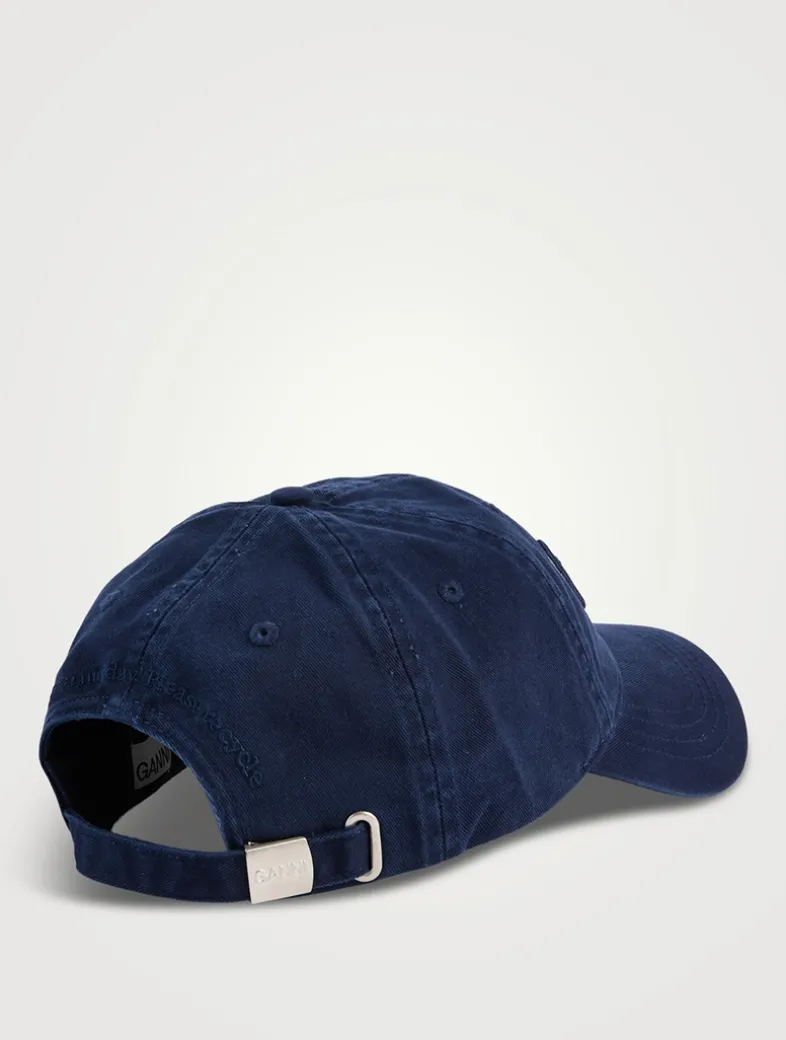 Organic Cotton Baseball Cap With Logo