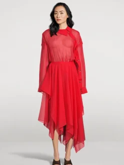 Organza Shirt Dress