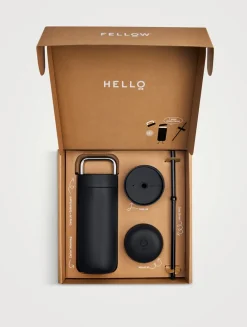 16-Ounce Carter 3-in-1 Lid System Matte Black Move, Carry, Cold Lid + Straw