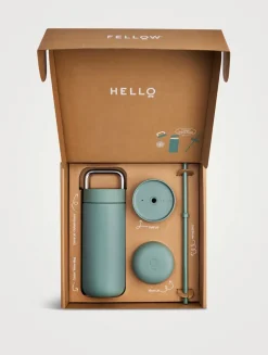 16-Ounce Carter 3-in-1 Lid System Matte Black Move, Carry, Cold Lid + Straw