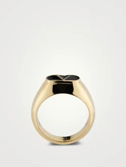 Ovalette VLogo Ring