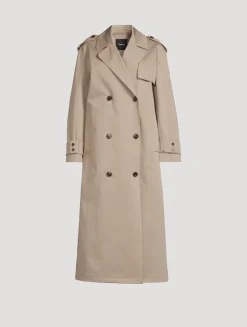 Oversized Cotton Gabardine Trench Coat