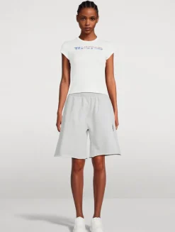 Oversized Jersey Sweat Shorts