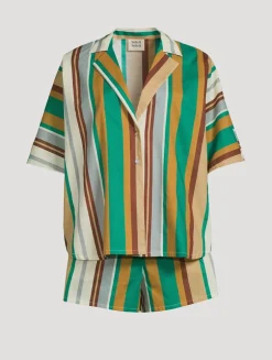 Overswim Printed Shirt And Shorts Set