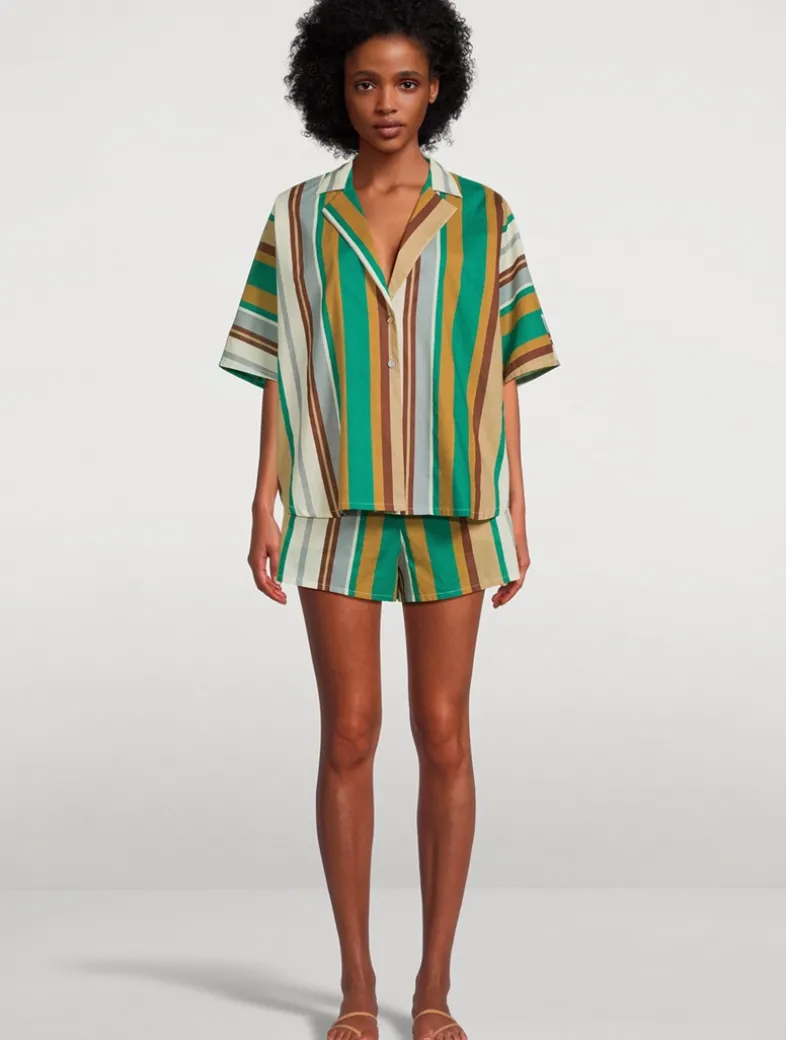 Overswim Printed Shirt And Shorts Set