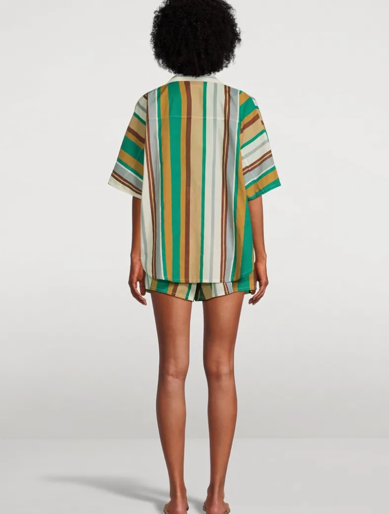 Overswim Printed Shirt And Shorts Set