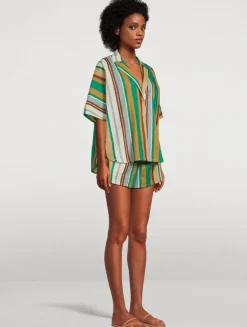 Overswim Printed Shirt And Shorts Set