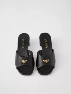Padded Nappa Leather Sandals