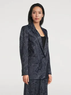 Paisley Jacquard Blazer