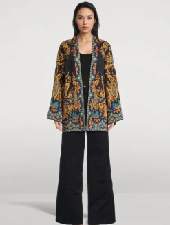 Paisley Jacquard Cardigan