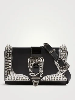 Paloma Embellished Leather Clutch
