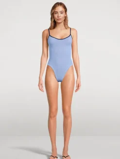 Pamela Contrast One-Piece Swimsuit
