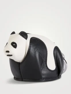 Panda Leather Bag Charm