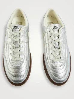 Paneka Metallic Leather Sneakers