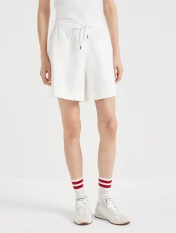 Paneled Track Shorts