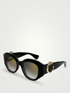 Panthère De Cartier Cat Eye Sunglasses