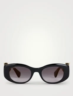 Panthère De Cartier Oval Sunglasses