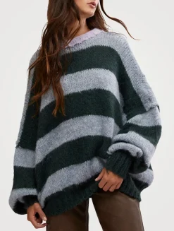 Paris Stripe Jacquard Sweater