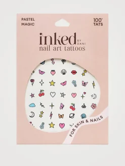 Pastel Magic Nail Art Tattoos