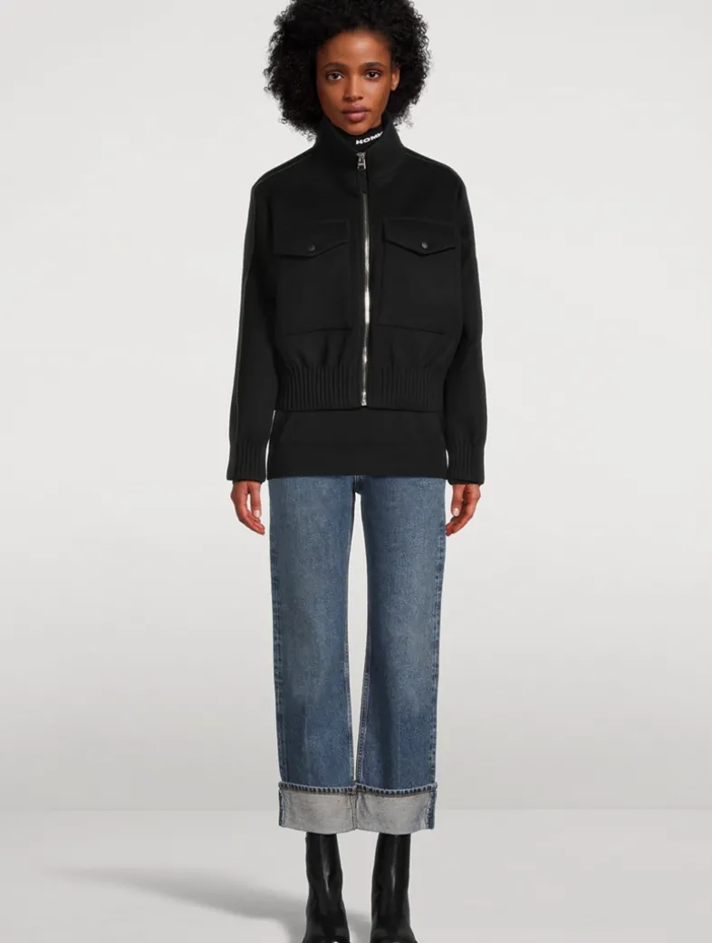 Patty Wool Bomber Jacket