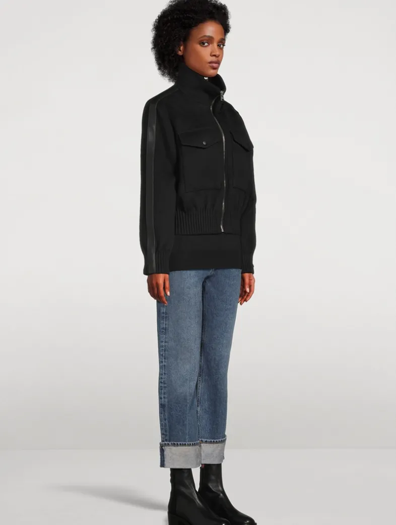 Patty Wool Bomber Jacket