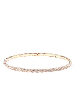 Pavéflex Bracelet In 18k Rose Gold With Diamonds