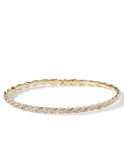 Pavéflex Bracelet In 18k Yellow Gold With Diamonds