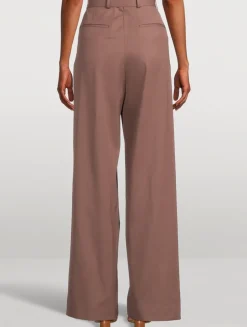 Peaches Belted Wool Trousers