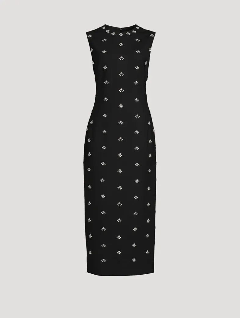 Pearl Cabochon Sheath Dress