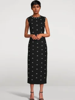 Pearl Cabochon Sheath Dress