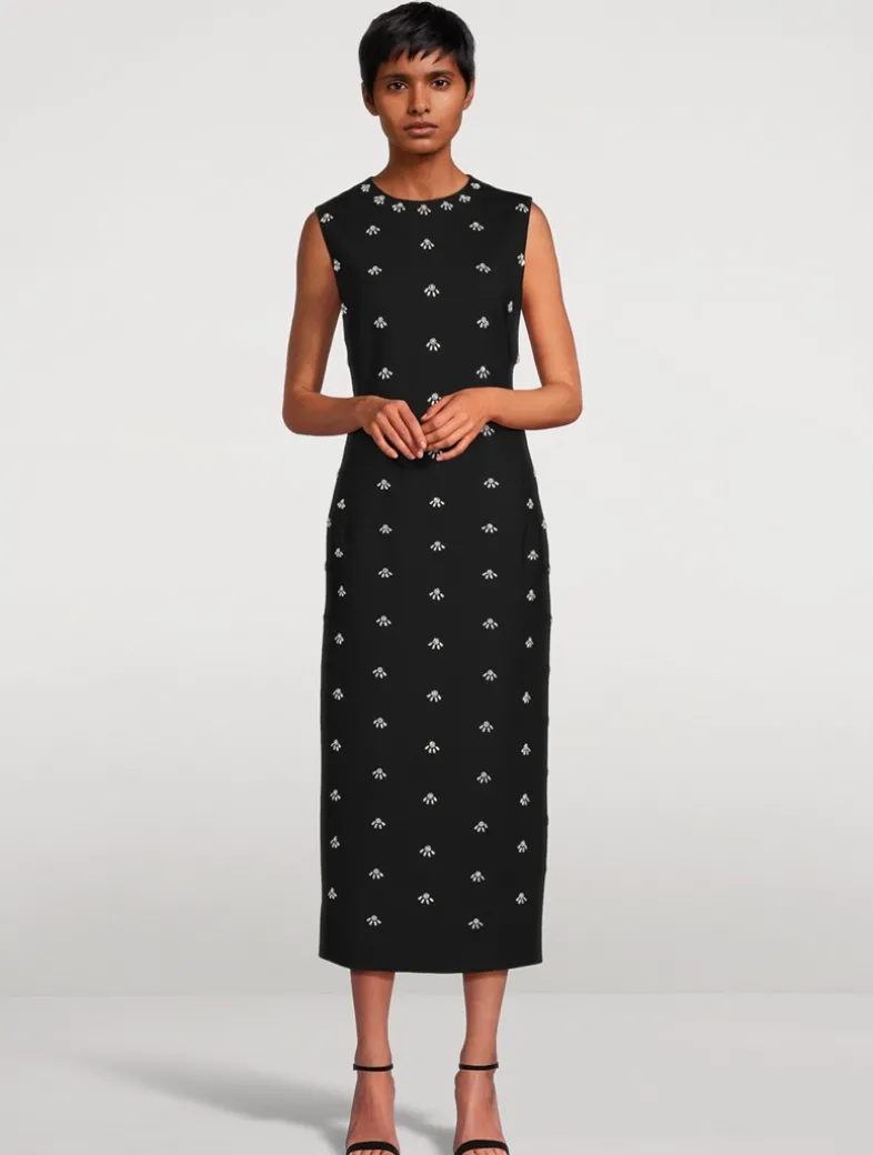 Pearl Cabochon Sheath Dress