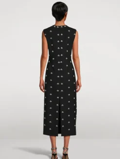 Pearl Cabochon Sheath Dress