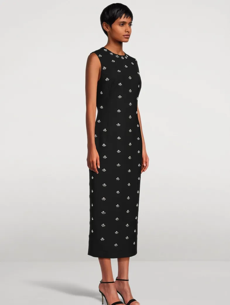 Pearl Cabochon Sheath Dress