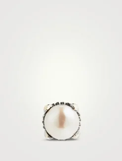 Pearl Sterling Silver Stud Earring