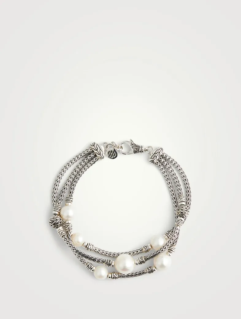 Pearl Triple Row Bracelet