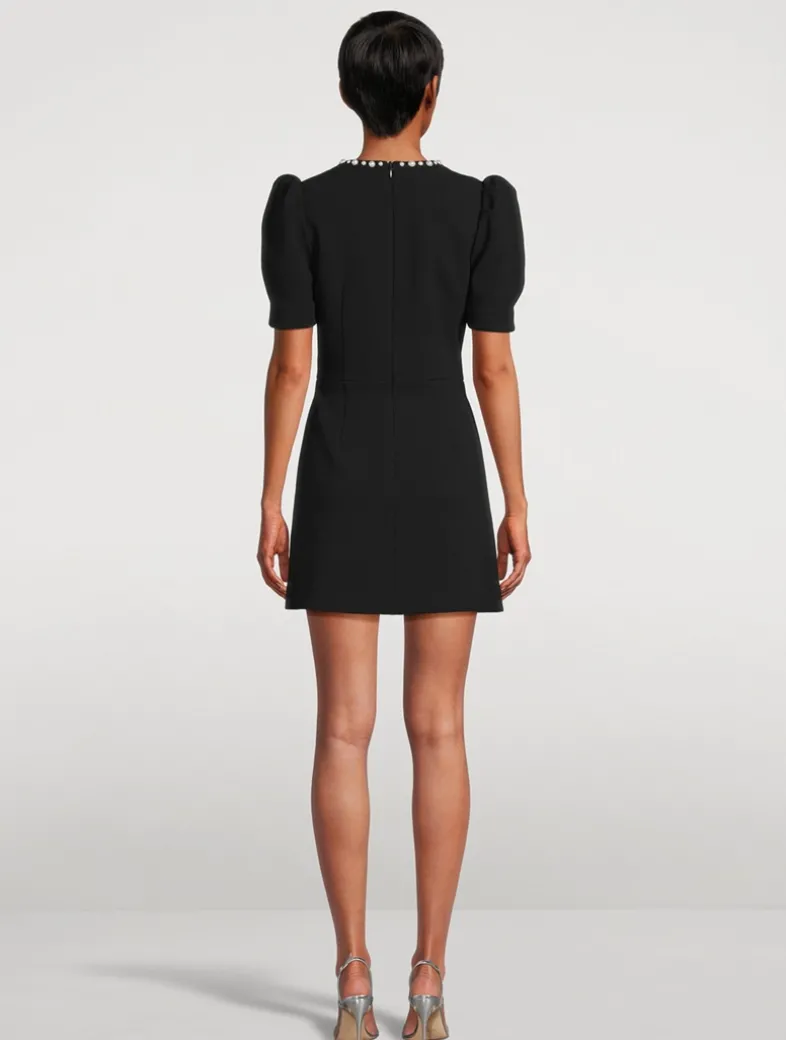 Pearly Embellished Mini Dress