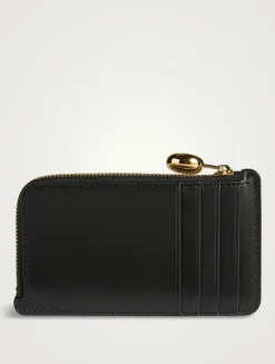 Pebble Leather Card Holder