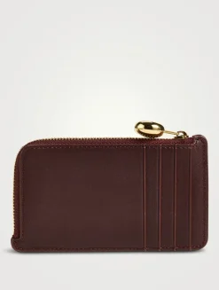 Pebble Leather Card Holder