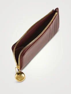 Pebble Leather Card Holder