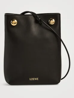 Pebble Leather Crossbody Pouch