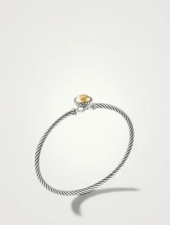 Petite Chatelaine® Bracelet In Sterling Silver With 18k Yellow Gold Dome