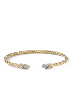 Petite Helena Bracelet In 18k Yellow Gold With Pavé Diamonds