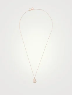Petite Wulu 18K Rose Gold Necklace With Diamonds